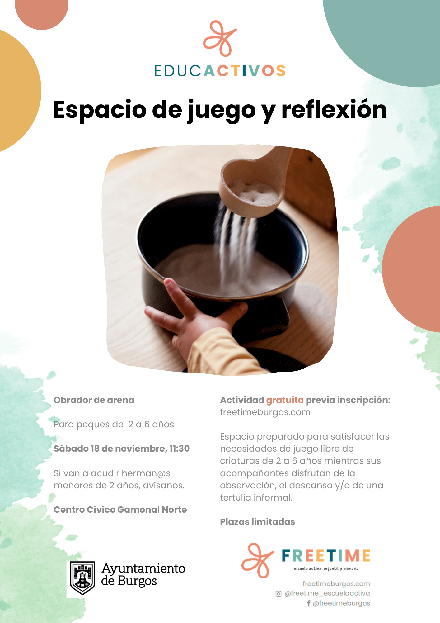 Freetime Educactivos - Cartel Espacio de juego y reflexión