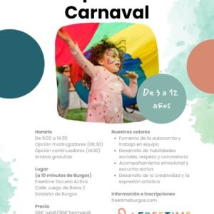 3 y 4 de marzo de 2025 Campamentos Carnaval Freetime burgos