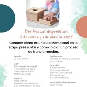 Aula Montessori 1 a 3 años - Transforma tu Aula y Potencia el Desarrollo de los Más Pequeños con el Método Montessori!