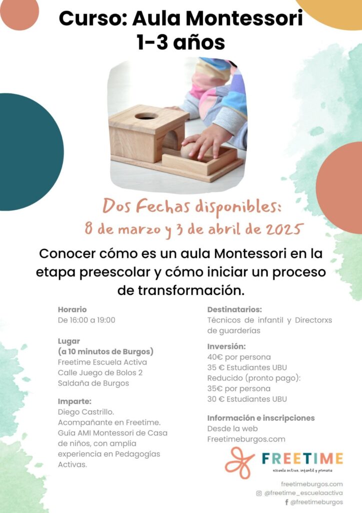 Aula Montessori 1 a 3 años - Transforma tu Aula y Potencia el Desarrollo de los Más Pequeños con el Método Montessori!