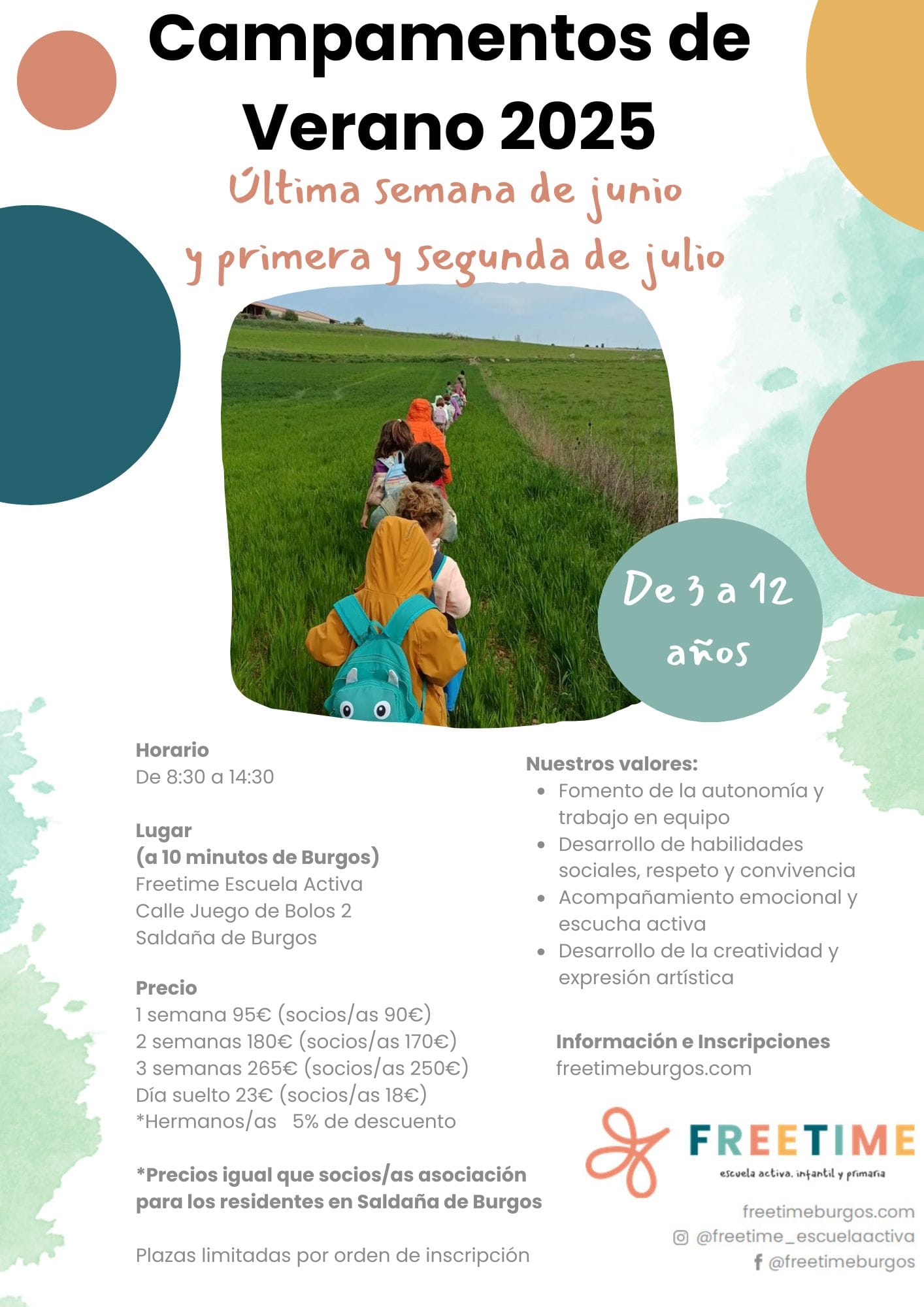Campamentos de verano Burgos 2025