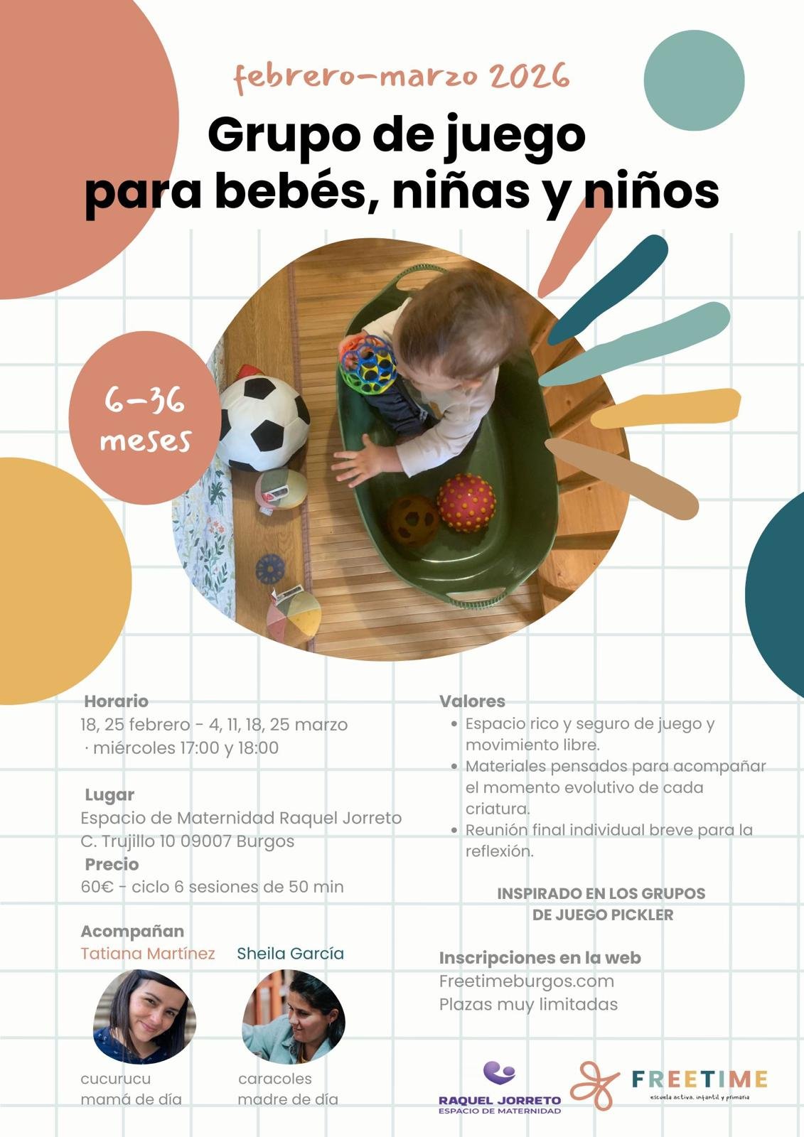 Raquel Jorreto - Espacio de Juego - Cartel 2 grupos